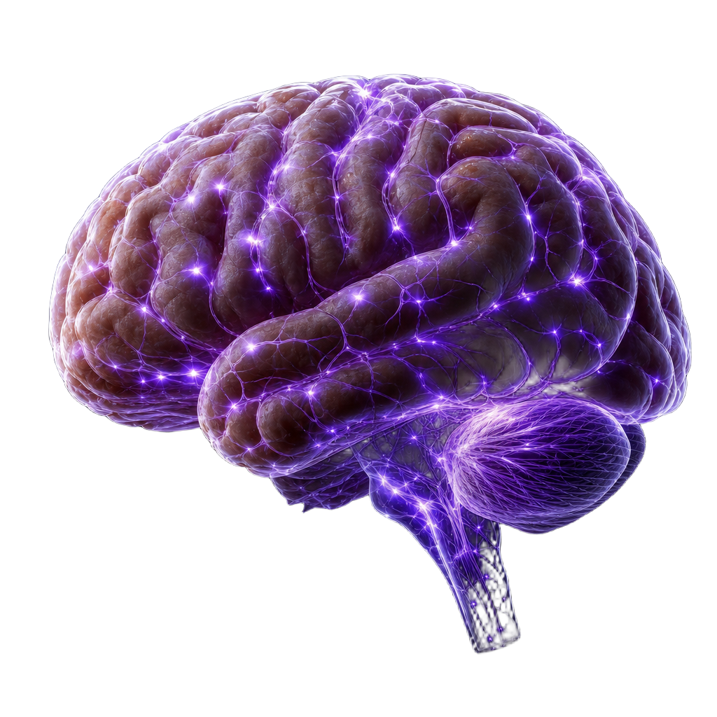 Anatomische Darstellung des Gehirns
